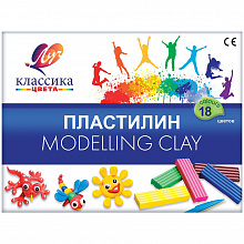 Пластилин 18цв Классика со стеком 360г Луч 20С1330-08