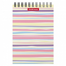 Блокнот А6 60л спираль клетка Pastel Lines Erich Krause, 53123