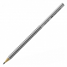 Карандаш чернографитный HB без ластика трехгранный серый Faber-Castell GRIP 2001 117000