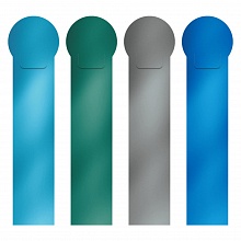 Закладки пластиковые 4шт Matt Ice Metallic Erich Krause, 52813