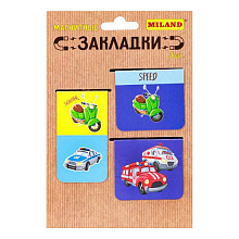 Закладка магнитная 3 штуки Автопарк MILAND МЗ-9177
