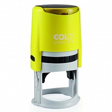 Оснастка для печати d=41,5мм синий, корпус неон лимонный Colop PRINTER R40 neon lemon