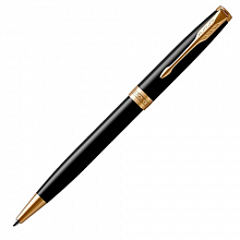 Ручка шариковая поворотный механизм 1мм черный стержень PARKER SONNET Core LaqBlack GT 1931497/K530