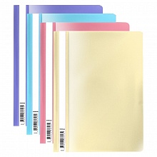 Скоросшиватель пластиковый А4 ассорти Fizzy Pastel Erich Krause, 50484