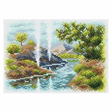 Мозаика алмазная 27х19см Долина гейзеров BrilliArt, МС-102