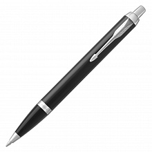 Ручка шариковая автоматическая 1мм синий стержень PARKER IM Black Lacquer K321 Black CT M 1931665