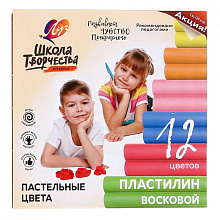 Пластилин 12цв восковой Школа Творчества Луч 29С1771-08