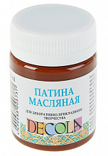 Патина масляная 50мл коричневая Decola 14428419