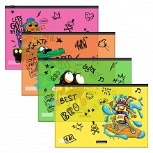 Папка-конверт на молнии B5 ассорти Funny Monsters Erich Krause, 54920