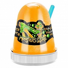 Слайм 130гр желтый светится в темноте Monster's Slime Kiki, SL011