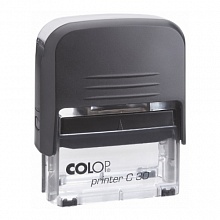 Штамп самонаборный 5-строчный 47х18мм русский шрифт Colop PRINTER C 30/1 SET black