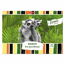 Альбом для рисования А4 40л склейка Lemur Style Erich Krause, 49847