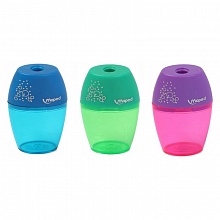 Точилка пластиковая 1 отверстие с контейнером, дисплей MAPED Shaker 534753