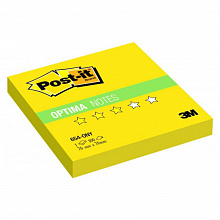 Блок самоклеящийся 76х76мм 100л желтый неон Лето 654-ONY 3M Post-it Optima 7100041122