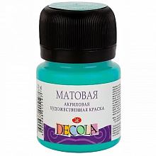 Краска акриловая матовая 20мл мятная Decola 14326735