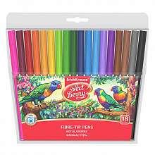 Фломастеры 18 цветов Super Washable Erich Krause ArtBerry, 33051