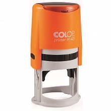 Оснастка для печати d=41,5мм синий, корпус неон оранжевый Colop PRINTER R40 neon orange