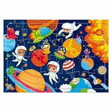 Пазлы 24 элемента В космосе 29,5х21см ГЕОДОМ, 4607177452968