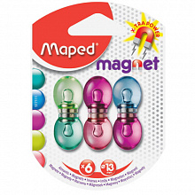Магниты 1,3см 6 штук полупрозрачные Fancy MAPED 517111