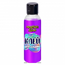 Клей для слаймов 100мл фиолетовый неоновый Monster's Slime KiKi, KL025