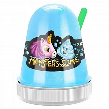 Слайм 130гр нежный зефир голубой Monster's Slime Kiki, SL017