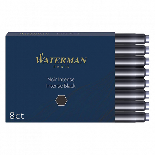 Капсулы для перьевых ручек Waterman черный набор 8шт.(цена за шт.) 0110850,52001
