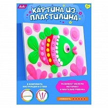 Картина из воздушного пластилина Яркая рыбка KiKi, PK003
