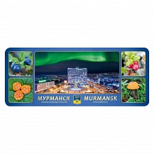 Магнит Мурманск 60х148мм коллаж 3 МГНП2-38