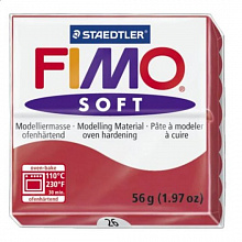 Пластика запекаемая 57г вишневая Staedtler Fimo Soft, 8020-26