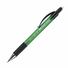 Карандаш механический 0,7мм Faber-Castell Grip Matic 1377 зеленый с ластиком, 137763