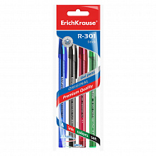 Набор гелевых ручек  4 цветов 0,5мм R-301 Original Gel Stick Erich Krause, 45157