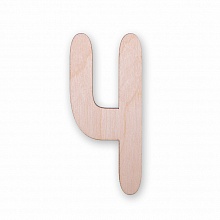 Заготовка из фанеры 9см Буква Ч Mr.Carving ВД-500