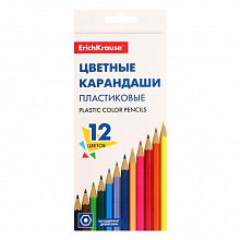Карандаши пластиковые  12 цв. Basic Erich Krause, 53361