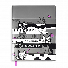 Дневник универсальный 48л мягкий переплет Коты Феникс 53650