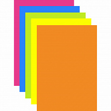 Бумага для офисной техники цветная А4 80г/м2 50л 5 цветов радуга неон Крис Creative, БНpr-50рад