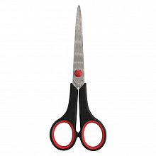 Ножницы 17см универсальные черные с резиновой вставкой Smart Silwerhof 1400157