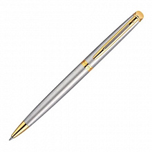 Ручка шариковая с поворотным механизмом Waterman Hemisphere Stainless Steel GT M синий 1мм S0920370