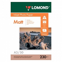 Фотобумага Lomond А3 230г/м2 матовая 50л, 0102156