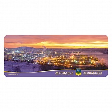 Магнит Мурманск 60х148мм вид на город и порт МГНП2-06