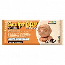 Глина 1000гр персиковая Sculpt Dry MUNGYO, MGMF1000