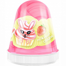 Слайм 130гр красная клубника Monster's Slime Fluffy Kiki, FL010