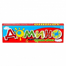 Игра настольная Домино Изучаем цвета РАКЕТА, 1103