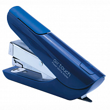 Степлер 24/6-24/8-26/6-26/8 40л синий корпус пластик Half Strip Air touch KW-Trio 0556A-BLU