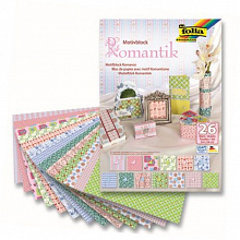 Бумага для скрапбукинга  24х34см 26л 13л 270г/м2 13л 80г/м2 Романтика FOLIA (цена за лист), 46949