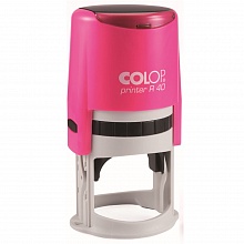 Оснастка для печати d=41,5мм синий, корпус неон розовый Colop PRINTER R40 neon pink