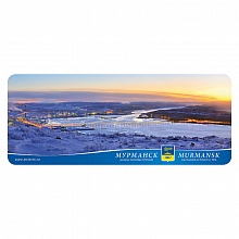 Магнит Мурманск 60х148мм вид на новый мост зима МГНП2-15