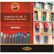 Пастель 24 цв. Koh-I-Noor TOISON D`OR сухая 8514/24