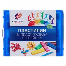 Пластилин 10цв Классика в пластиковой упаковке со стеком 200г Луч 20С1345-08
