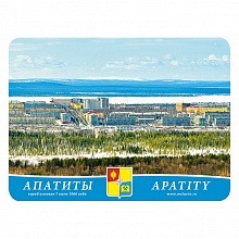 Магнит Апатиты 63х85мм вид на город лето МГНМО2-35