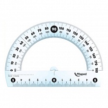 Транспортир пластиковый 180° 12см прозрачный MAPED Essentials 146134